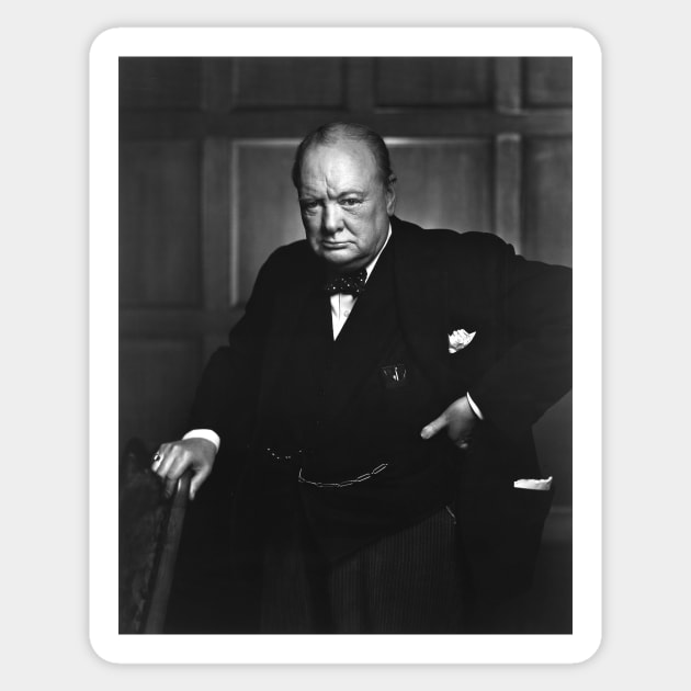 Sir Winston Churchill Sticker by truthtopower